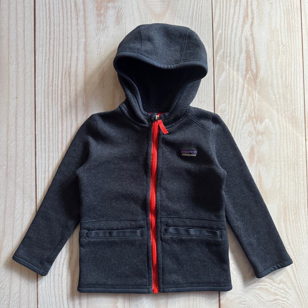 Patagonia Better Sweater Boys Toddler 3T Full Zip Hoodie Jacket Navy Blue